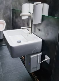 Osoušeč rukou Jet Dryer DUO 2v1  matný automatická vodovodní baterie
