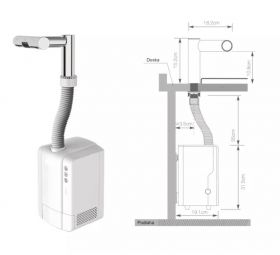 Jet Dryer AIRTAP kulatá Kartáčovaný nerez