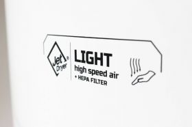 Osoušeč rukou Jet Dryer  LIGHT bílý ABS plast