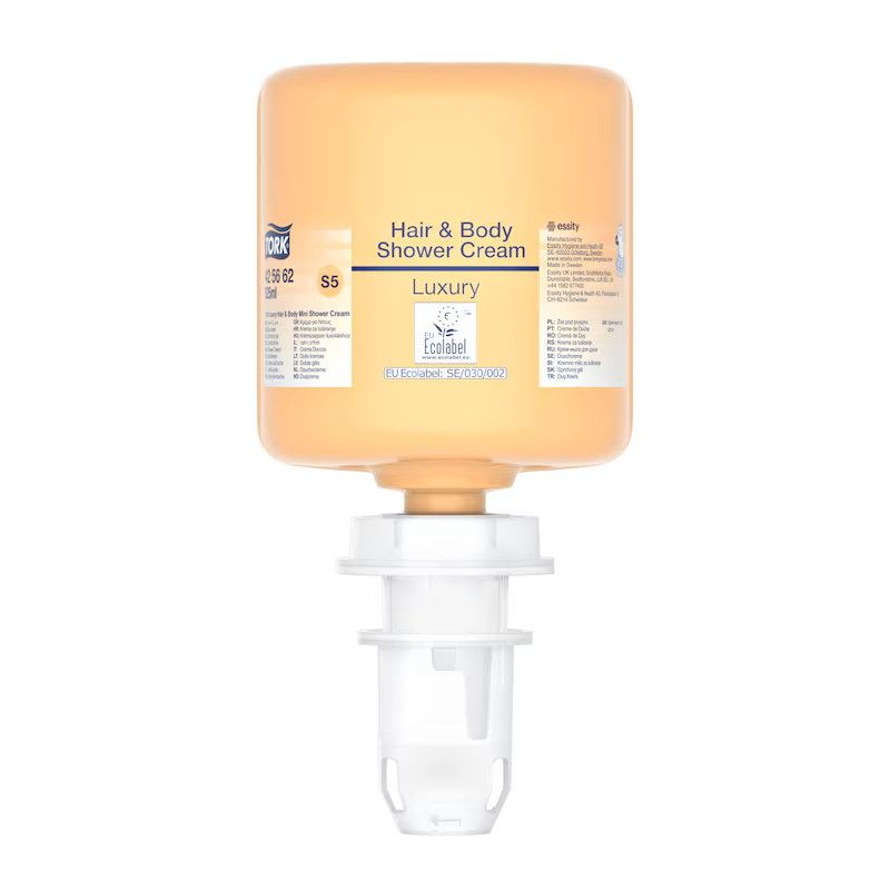 TORK 425662 – Mini luxusní sprchový gel na vlasy a tělo S5, 8 x 525 ml - Karton