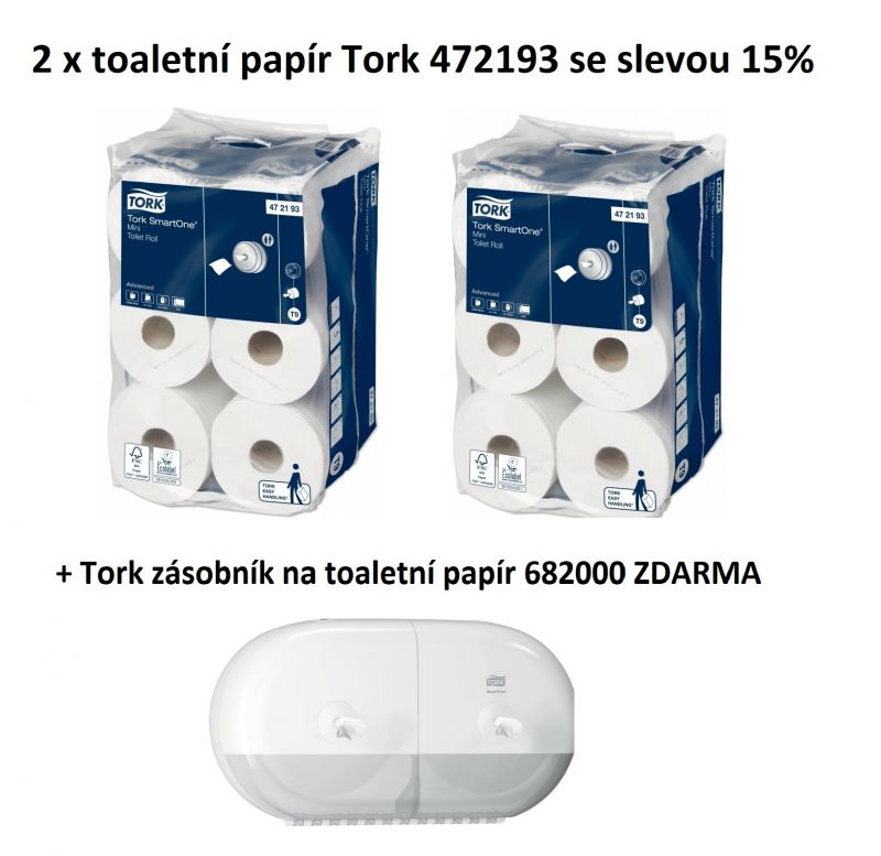 Akce Tork T9: 2 balení toaletního papíru (sleva 15 %) + zásobník zdarma