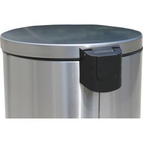 Koš kovový nášlapný TOP SILENT LUNA, matový, 5 l