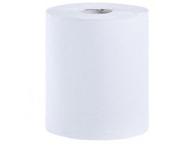 Papírové ručníky v rolích ECONOMY FLEXI MAXI, bílé, 1 vrst., 320 m, 6 rolí/bal