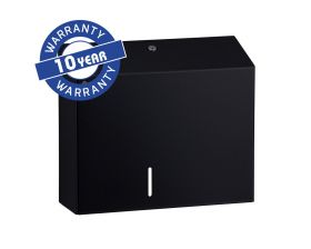 Zásobník na toaletní papír 20 cm s držákem na zbytek role MERIDA STELLA DUO nerez černá