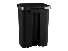 Koš pedálový HANA, objem 35 l plastový, černý