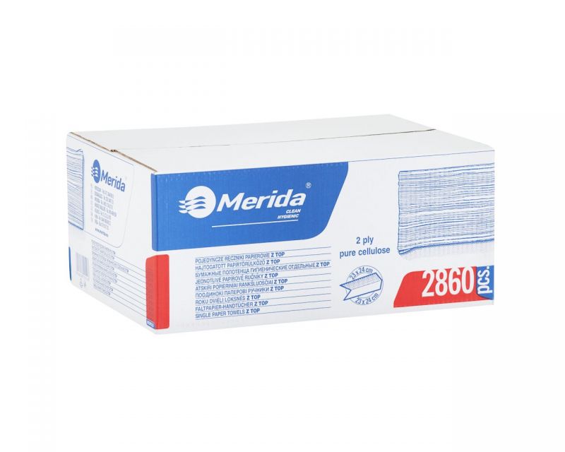 Jednotlivé papírové ručníky Z TOP 2860 ks - 100% celuloza, skládané /PZ93.1/