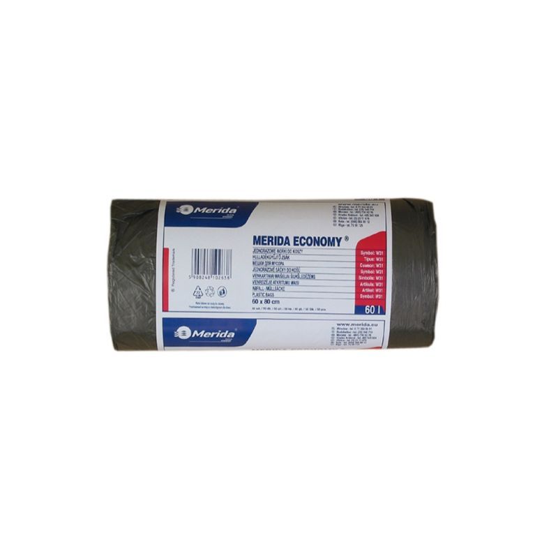 Sáčky HDPE 6 mi,60x90cm,70 l,černé 50 ks/b /W31/