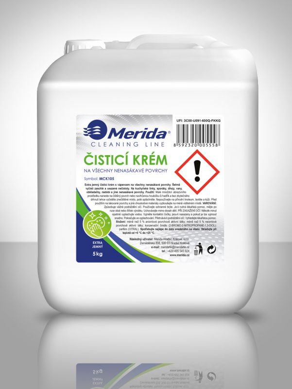 Čisticí krém Merida, 5 kg