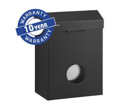 Koš na sanitární odpad se zásobníkem hygienických sáčků MERIDA STELLA nerez černá 4,4 l
