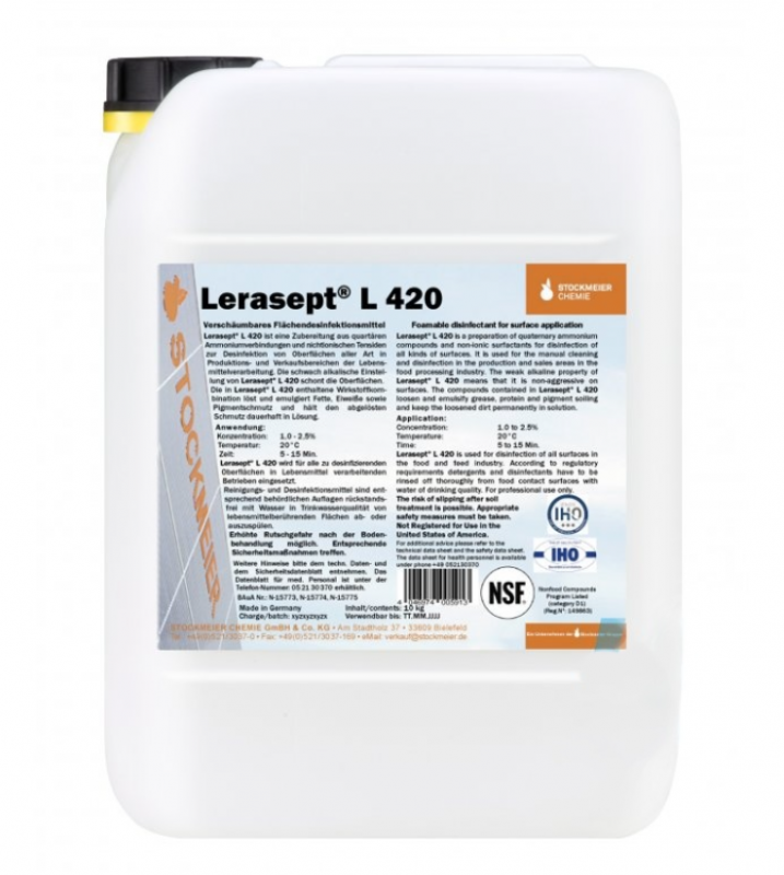 Lerasept L420 mycí a dezinfekční prostředek 10 l