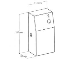 Kryt na elektr. osvěžovač vzduchu MERIDA STELLA Anti-FingerPrint, nerez mat