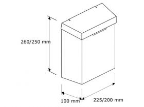 Koš na sanitární odpad MERIDA STELLA Anti-FingerPrint, nerez ocel, objem 4,5 l
