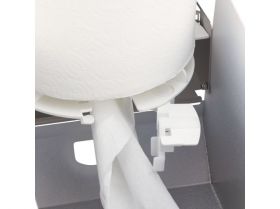 Zásobník na papírové ručníky v rolích MERIDA STELLA FLEXI nerez bílá
