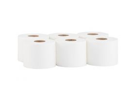 Toaletní papír MERIDA TOP FLEXI bílý, délka 120 m,pr. 17 cm, 2-vrst /bal. 6 rolí/