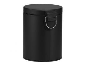 Odpadkový koš pedálový MERIDA KLASIK černý kov mat 5 l