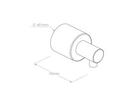 Nástěnný dávkovač tekutého mýdla, CYLINDER, bílý