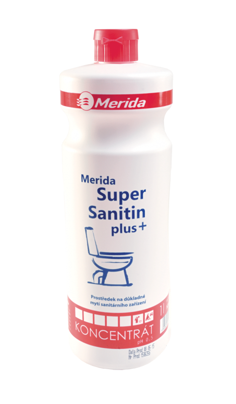 Čistící prostředek na mytí WC Merida SUPER SANITIN Plus 1 l.