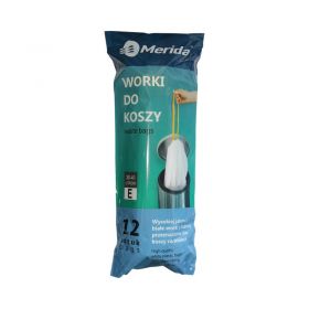 MERIDA TOP sáčky 30-40 l, bílé, zatahovací, parfémované, 12 ks/role