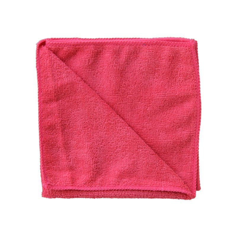 Utěrka z mikrovlákna ECONOMY, červená, 35x35 cm