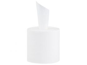 Papírové ručníky v rolích TOP MAXI FLEXI, bílé, 2 vrst., 100% celulóza,158m, 6 rolí/bal.