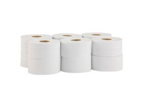 Toaletní papír OPTIMUM, 19 cm, 140 m, 2 vrstvý, bílý, (12rolí/balení)