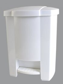 Odpadkový koš otevíraný nožním pedálem bílý 20 l