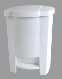 Odpadkový koš otevíraný nožním pedálem bílý 28 l