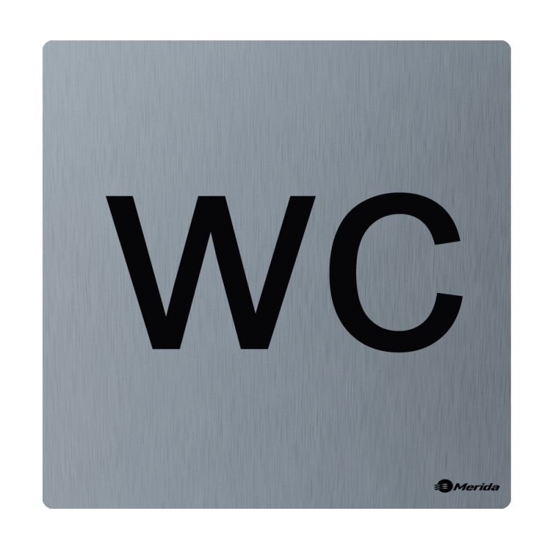 Piktogram z nerez. oceli STELLA mat. - WC