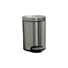 Odpadkový koš s pedálem SILENT SERENE, kovový, matový, 5 l