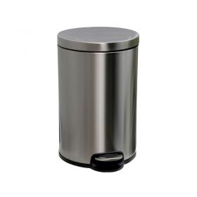 Odpadkový koš s pedálem SILENT SERENE, kovový, matový, 20 l