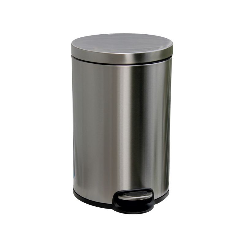 Odpadkový koš s pedálem SILENT SERENE, kovový, matový, 20 l