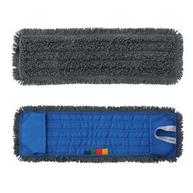 Mop s kapsami STANDARD, 40 cm, z mikrovlákna, šedý