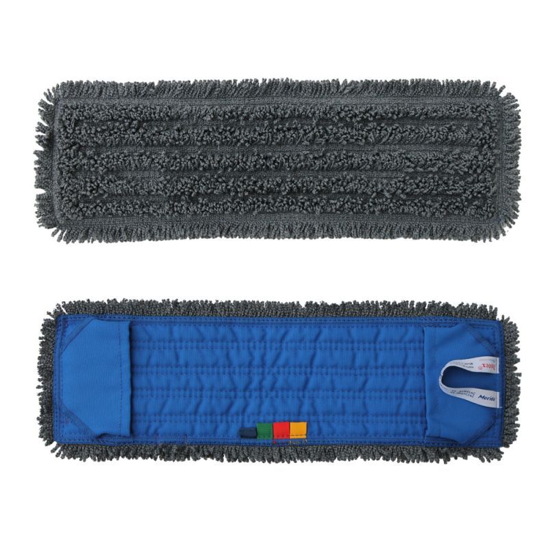 Mop s kapsami STANDARD, 40 cm, z mikrovlákna, šedý
