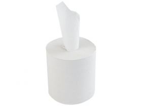 Papírové ručníky v rolích ECONOMY FLEXI MAXI, bílé, 1 vrst., 320 m, 6 rolí/bal