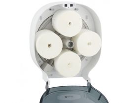 Zásobník na 4 role toaletního papíru bez dutinky MERIDA ONE MAXI, bílý