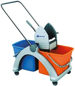 Úklidový vozík Roll-Mop s plastovou konstrukcí