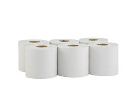 Papírové ručníky v rolích MAXI - BÍLÉ, 1-vrstvé, délka 320 m (PR16x6rol)
