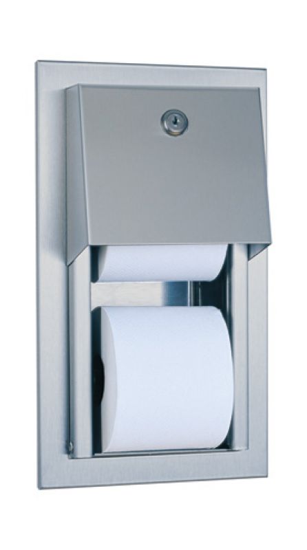 Zásobník na dvě role toaletního papíru do stěny TRADITIONAL