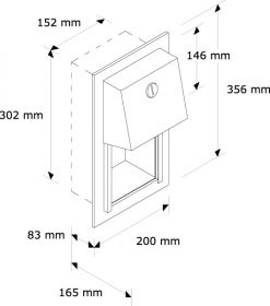 Zásobník na dvě role toaletního papíru do stěny TRADITIONAL