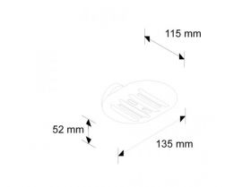 Mýdlenka kovová chromovaná