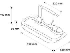 Závěsný přebalovací pult pro kojence