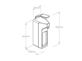 Dávkovač dezinfekčního roztoku 1L z plastu