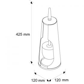 WC souprava aluminiová mat