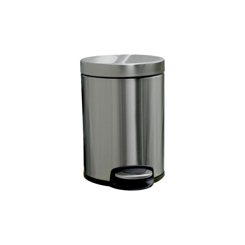 Odpadkový koš s pedálem SILENT SERENE, kovový, matový, 5 l