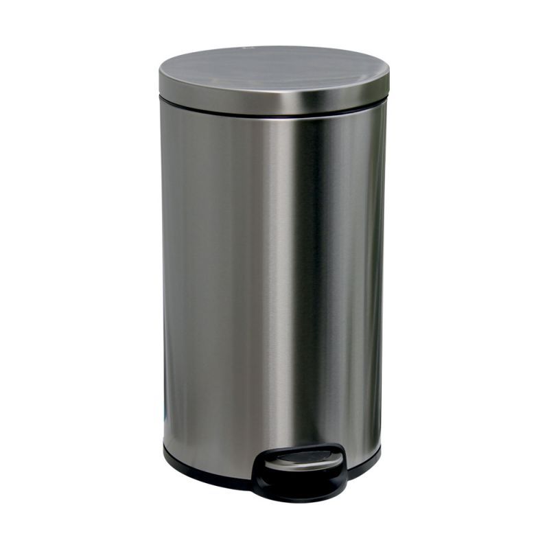 Odpadkový koš s pedálem SILENT SERENE, kovový, matový, 30 l