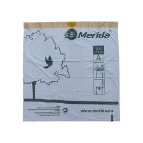 MERIDA TOP sáčky 3-6 l, bílé, zatahovací, parfémované, 40 ks /role
