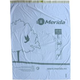MERIDA TOP sáčky 30-40 l, bílé, zatahovací, parfémované, 12 ks/role