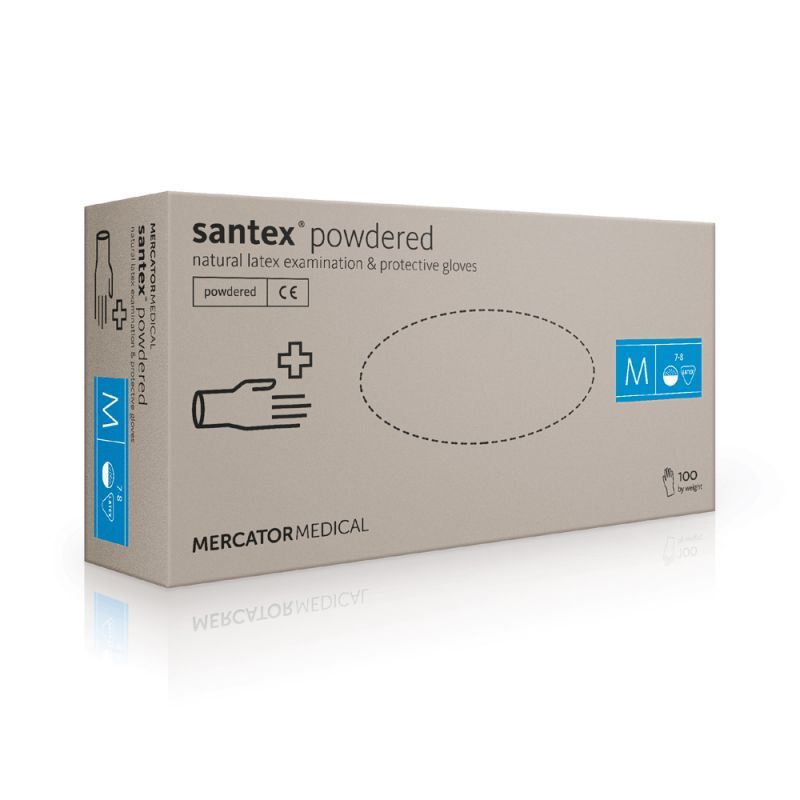 Rukavice latexové, velikost L, 100 ks/balení