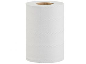 Papírové ručníky v rolích MERIDA OPTIMUM MINI, 2-vrstvé, bílé, délka 60 m, (12rolí/bal)