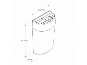 Koš závěsný MERIDA ONE 40 l otevřený, černý
